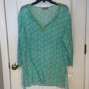 Rock flower paper gorgeous BoHo chic, 100% Cotton Top or elegant beach cover-up